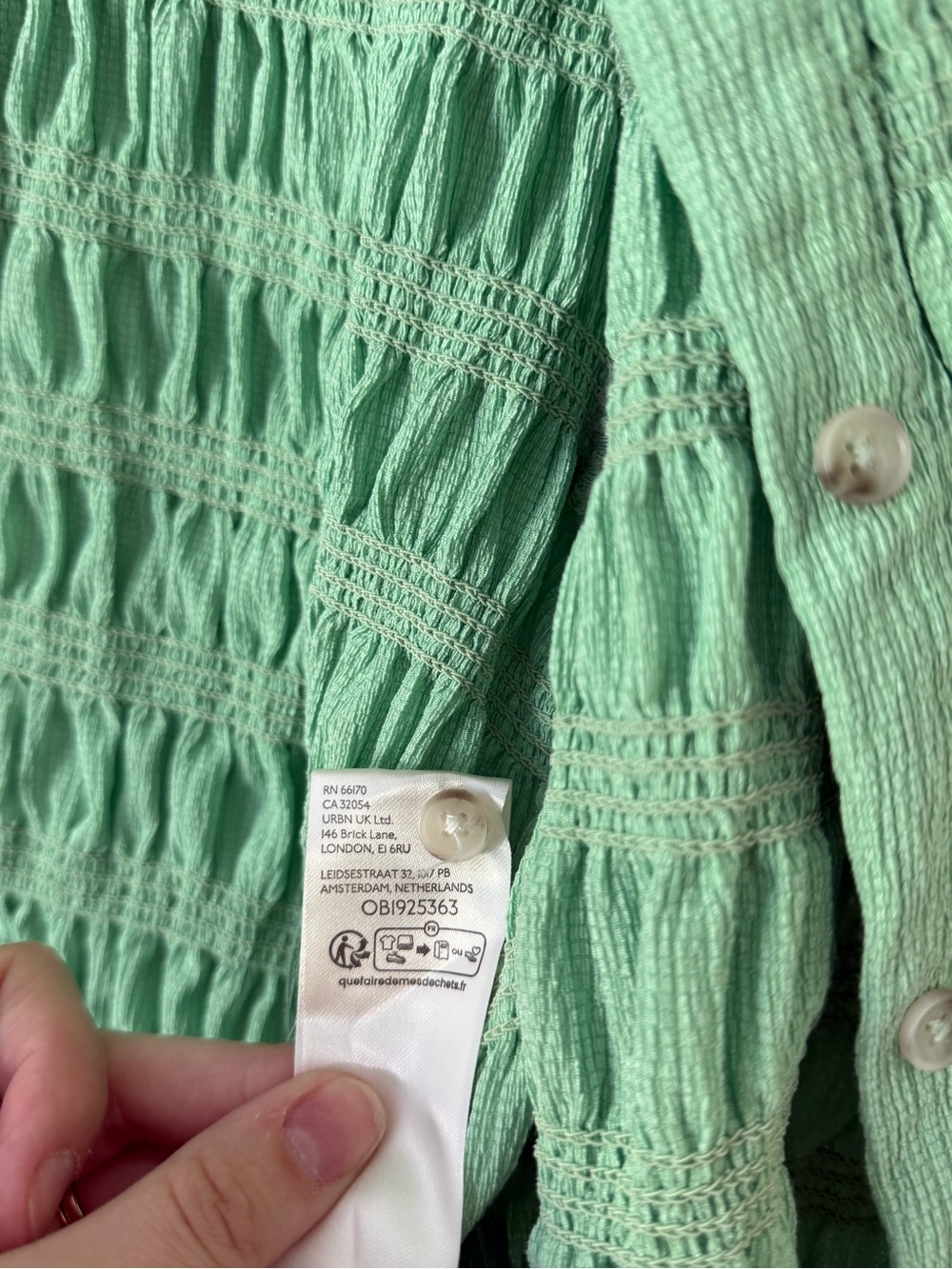 Maeve Green Textured Scrunch Button-Front Women's Summer Top
Anthropologie Sz Lg - Picture 5 of 12